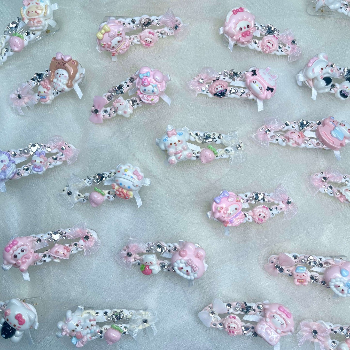 [New Arrivals] Premium Cute Cream Gel and Glittering Hair Clips-SPECIAL LAUNCH OFFER!