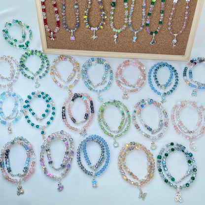 [LIVE EXCLUSIVE] Premium Glittering Crystal Glass Handmade Necklaces
