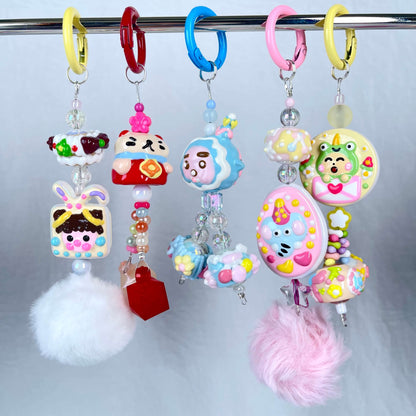 [New Arrival] Kawaii Hand-Painted Cuties Design Handbag Decor/Hanging Decor/Keychain