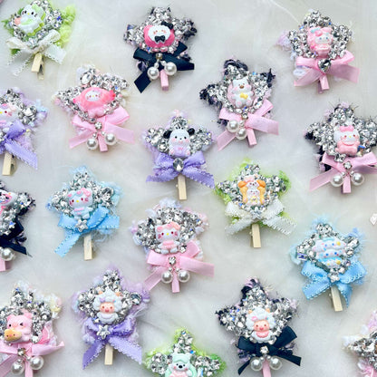 [New Arrivals] Premium Cute Cream Gel and Glittering Hair Clips-SPECIAL LAUNCH OFFER!