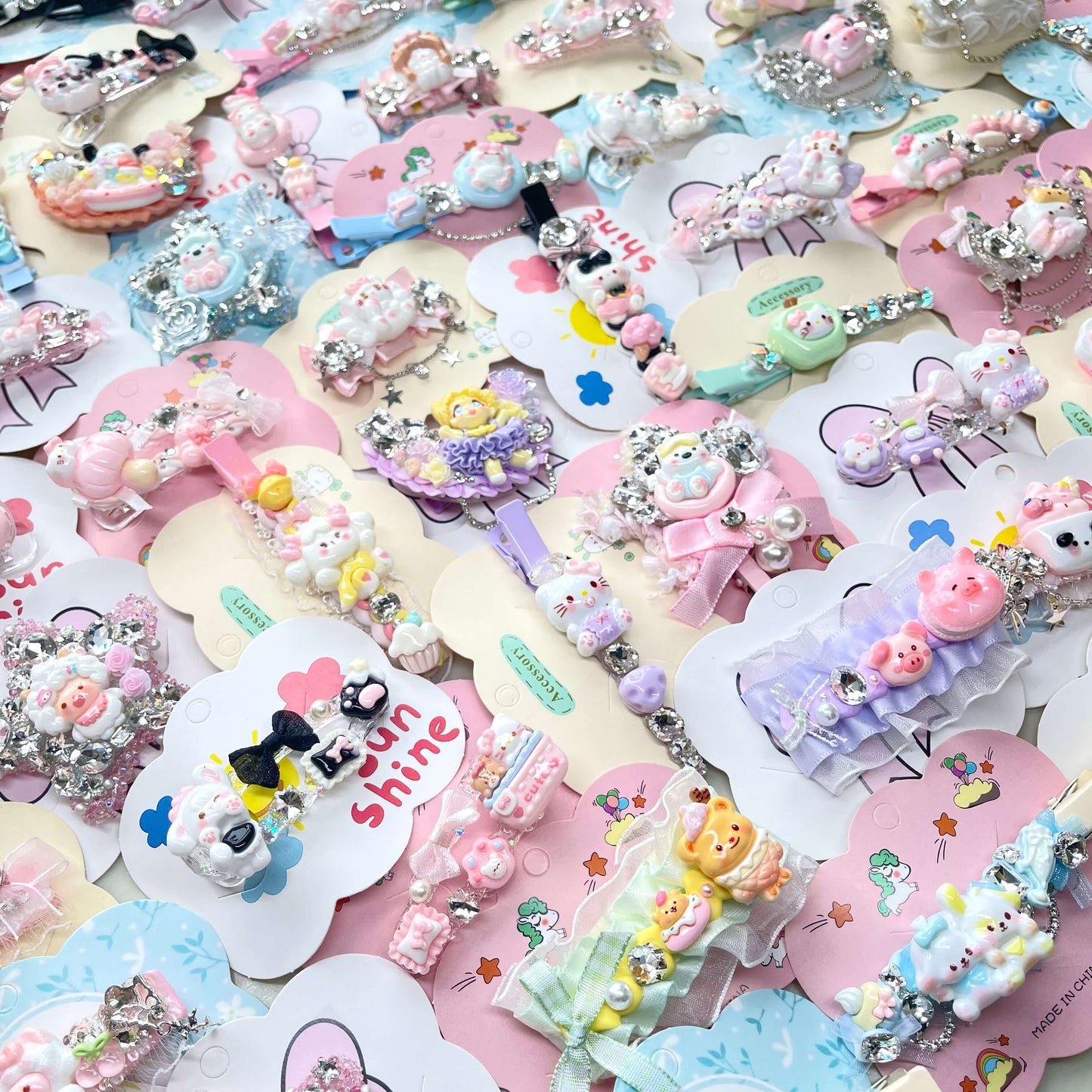 [New Arrivals] Premium Cute Cream Gel and Glittering Hair Clips-SPECIAL LAUNCH OFFER!