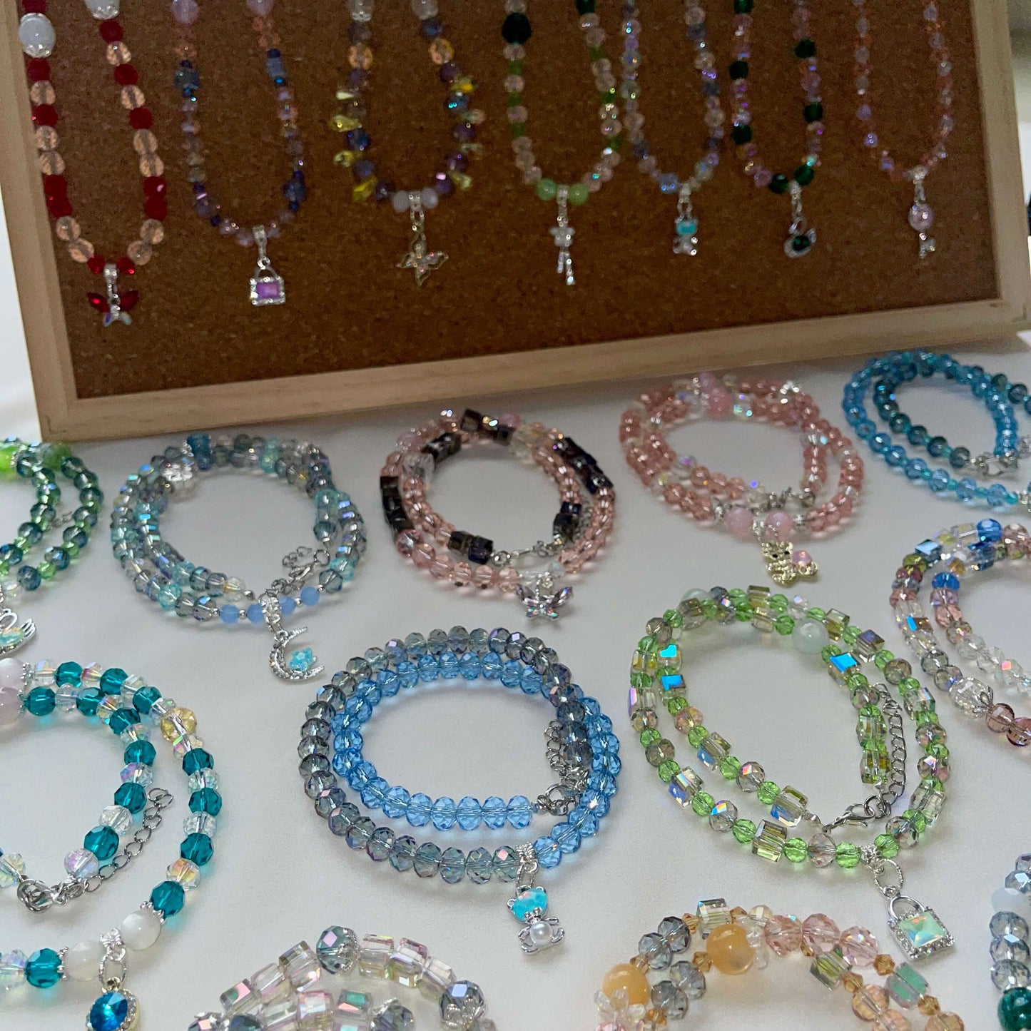 [LIVE EXCLUSIVE] Premium Glittering Crystal Glass Handmade Necklaces