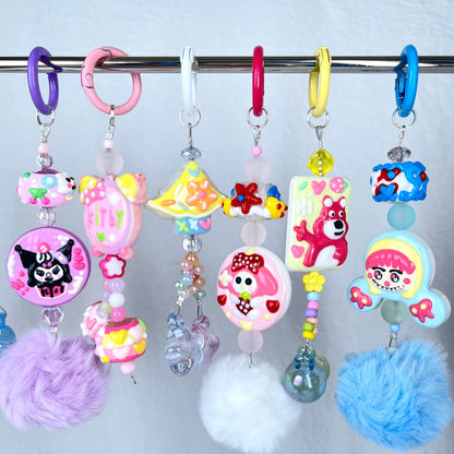 [New Arrival] Kawaii Hand-Painted Cuties Design Handbag Decor/Hanging Decor/Keychain