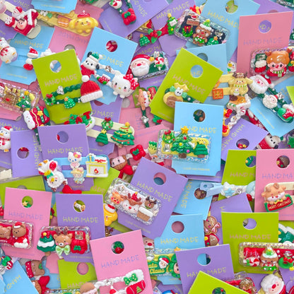 [Christmas 2025] Christmas Theme Kawaii Cute Hair Clips