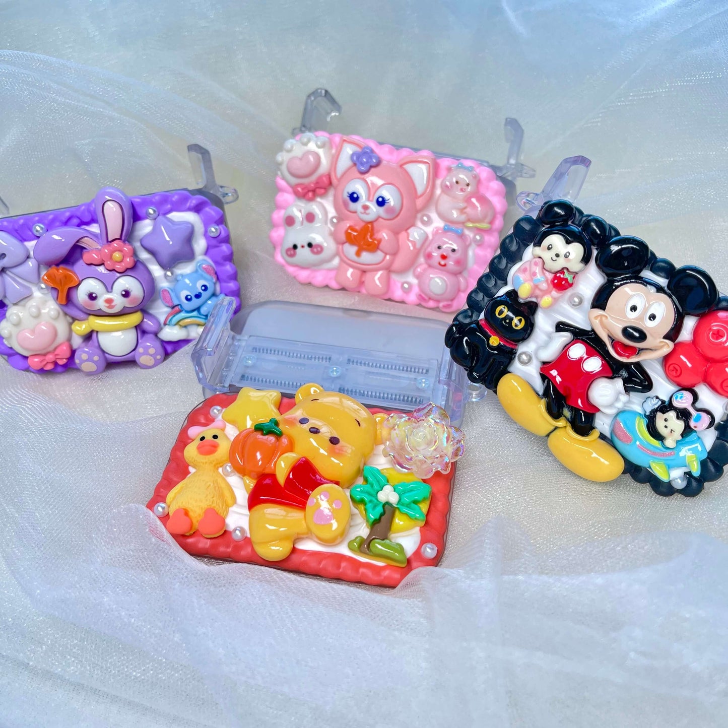 [Holiday Special Batch] Kawaii Animal/Cartoon Based Styles Cream Gel Phone Clips-NO CHAINS INCLUDED