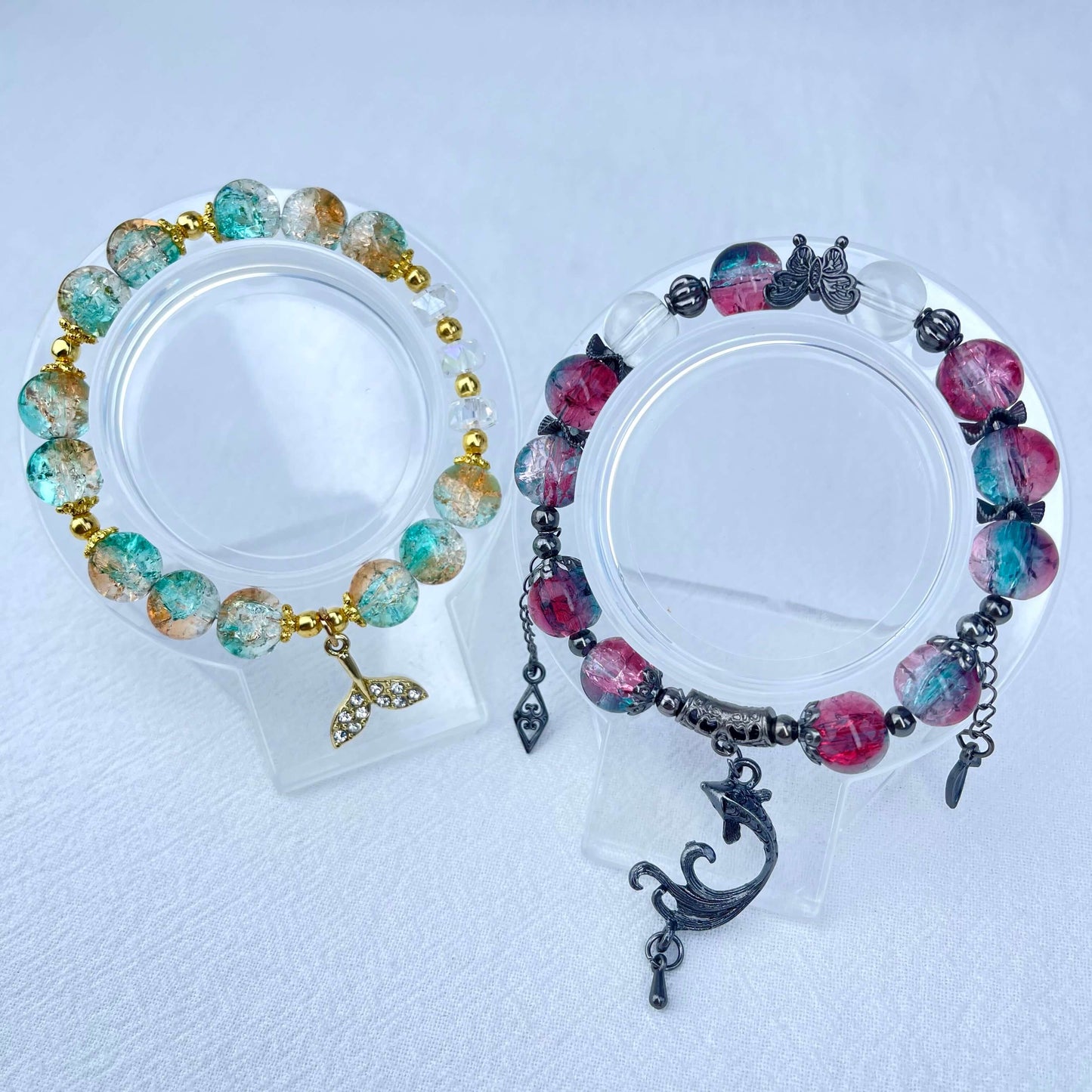 [NEW BATCH] Beautiful Handmade Glass Beads Elastic Bracelet Mystery Bags