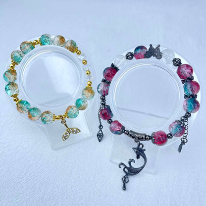 [NEW BATCH] Beautiful Handmade Glass Beads Elastic Bracelet Mystery Bags