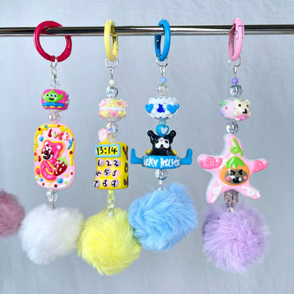 [New Arrival] Kawaii Hand-Painted Cuties Design Handbag Decor/Hanging Decor/Keychain