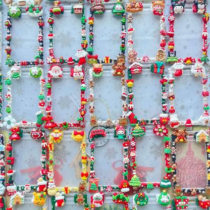 [Christmas 2025] Christmas Theme Cream Gel ID Badge Holder Badge Card Case