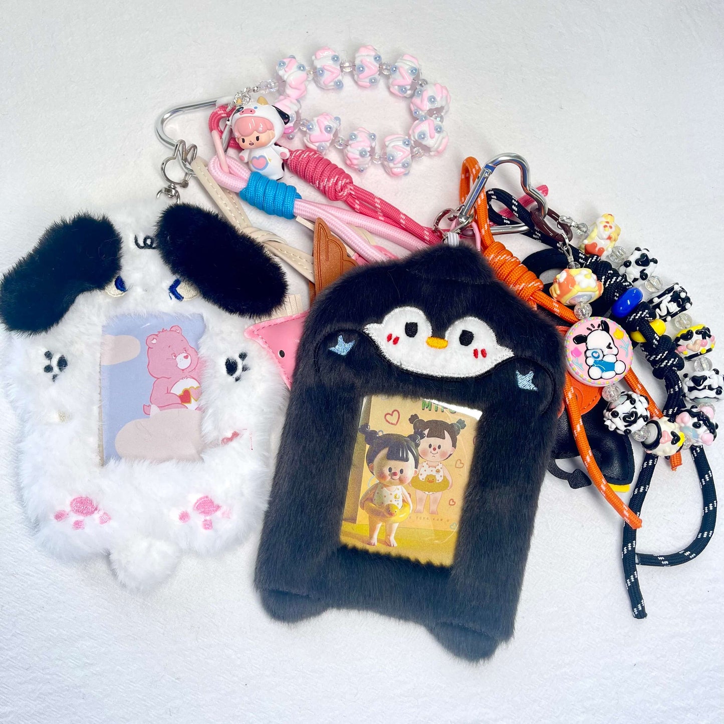 [New Arrival] Kawaii Cuties and Fluffy Card/Picture Holder Multi-Layer Handbag Decor