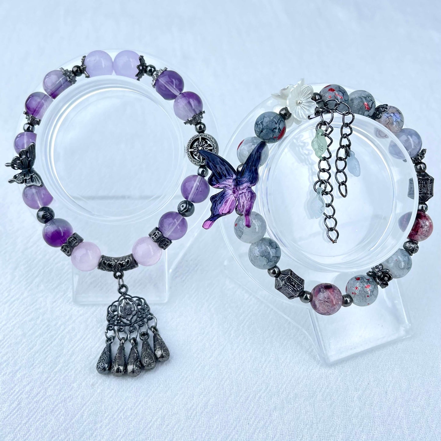 [NEW BATCH] Beautiful Handmade Glass Beads Elastic Bracelet Mystery Bags