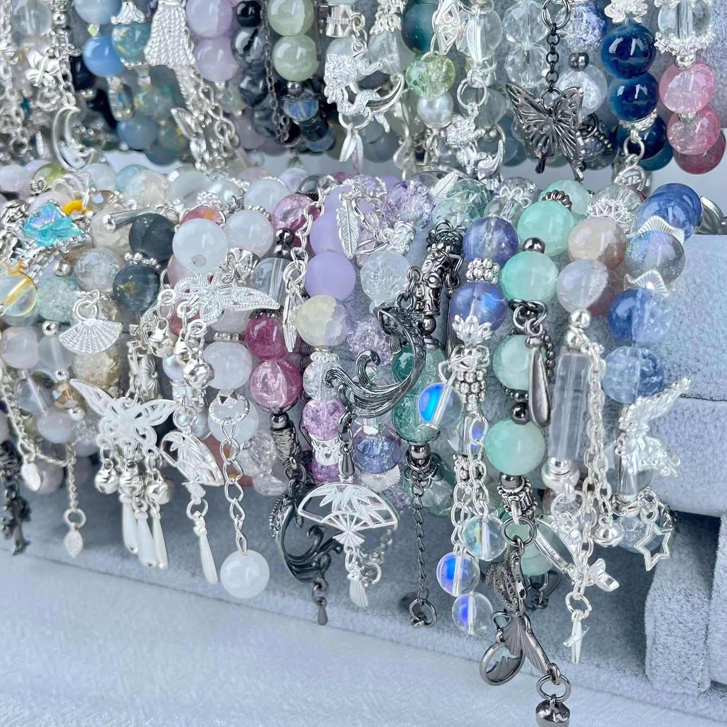 [NEW BATCH] Beautiful Handmade Glass Beads Elastic Bracelet Mystery Bags