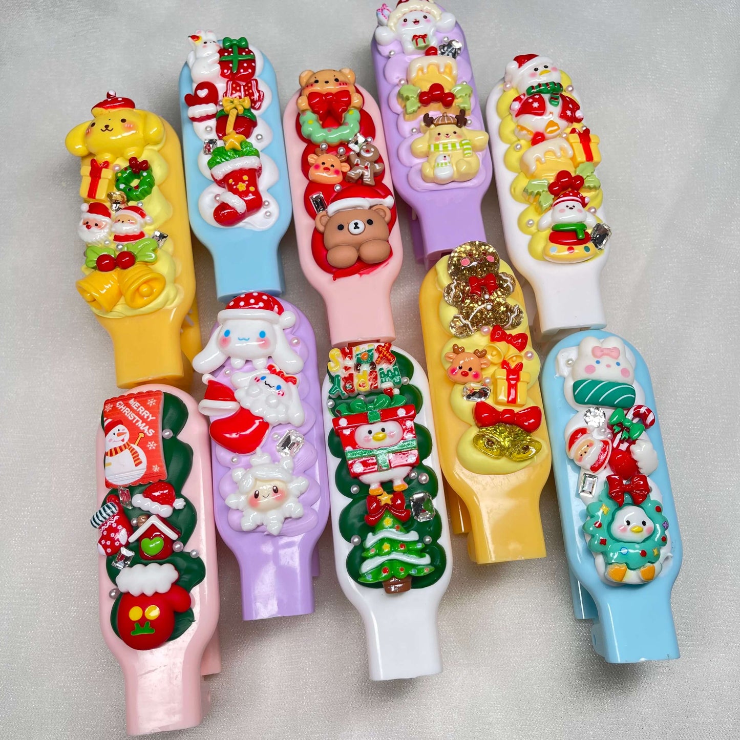 [Christmas 2025] Special Christmas Theme Kawaii Cream Gel Hair Brush