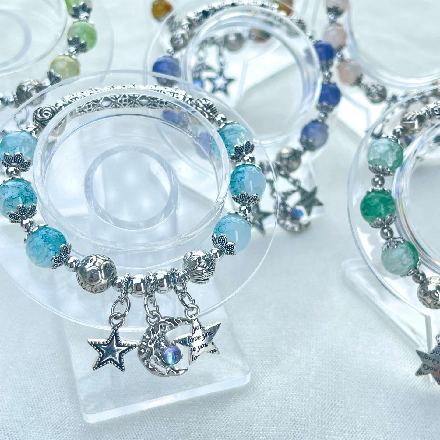[NEW BATCH] Beautiful Handmade Glass Beads Elastic Bracelet Mystery Bags