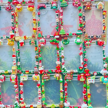 [Christmas 2025] Christmas Theme Cream Gel ID Badge Holder Badge Card Case
