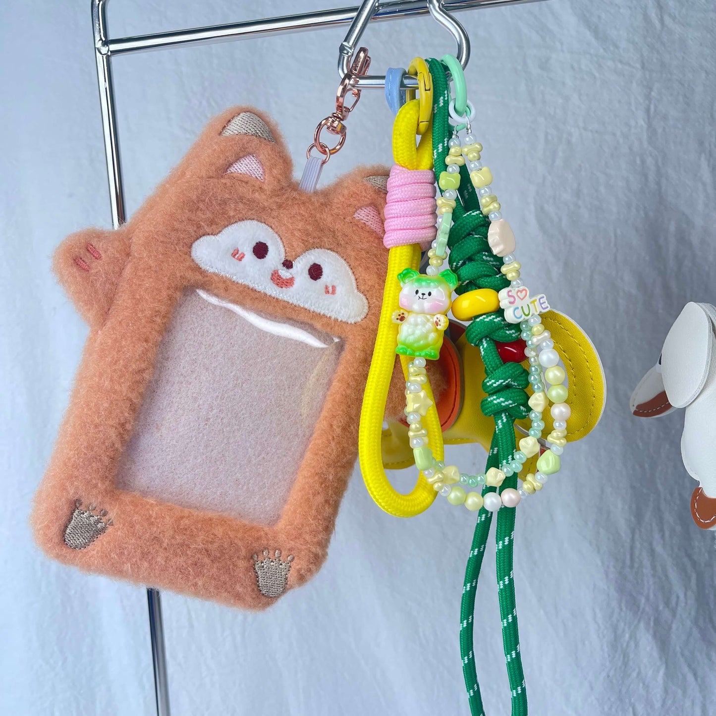 [New Arrival] Kawaii Cuties and Fluffy Card/Picture Holder Multi-Layer Handbag Decor