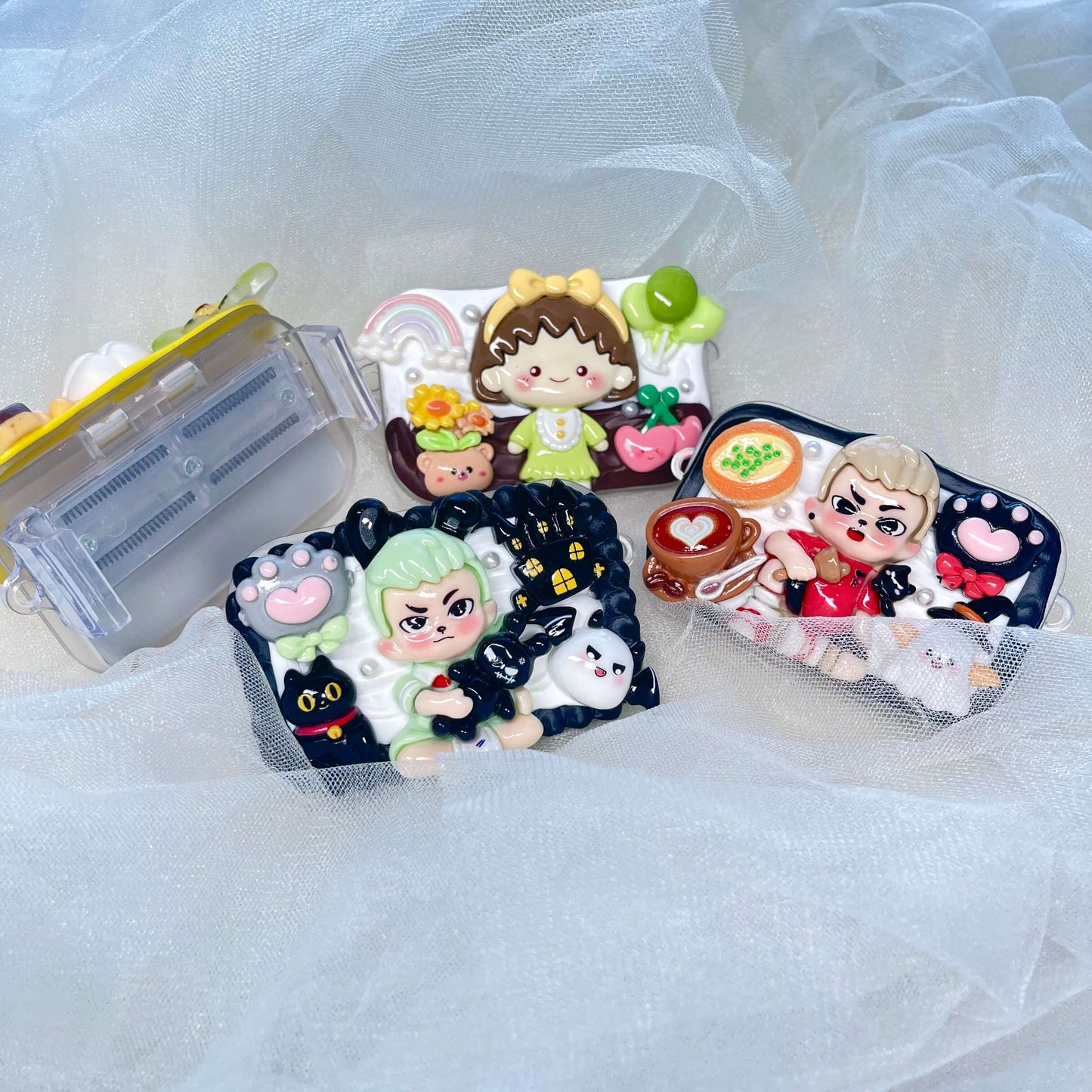 [Holiday Special Batch] Kawaii Character-Based Styles Cream Gel Phone Clips-NO CHAINS INCLUDED