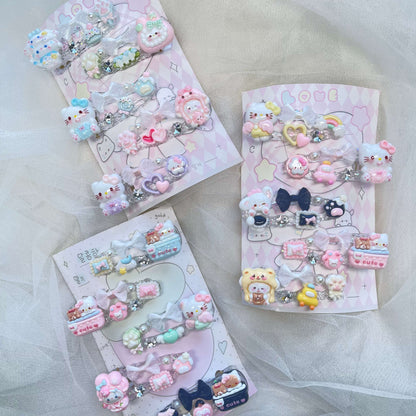 [New Arrivals] Premium Cute Cream Gel and Glittering Hair Clips-SPECIAL LAUNCH OFFER!