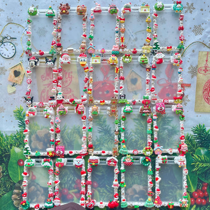 [Christmas 2025] Christmas Theme Cream Gel ID Badge Holder Badge Card Case