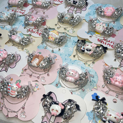 [New Arrivals] Premium Cute Cream Gel and Glittering Hair Clips-SPECIAL LAUNCH OFFER!