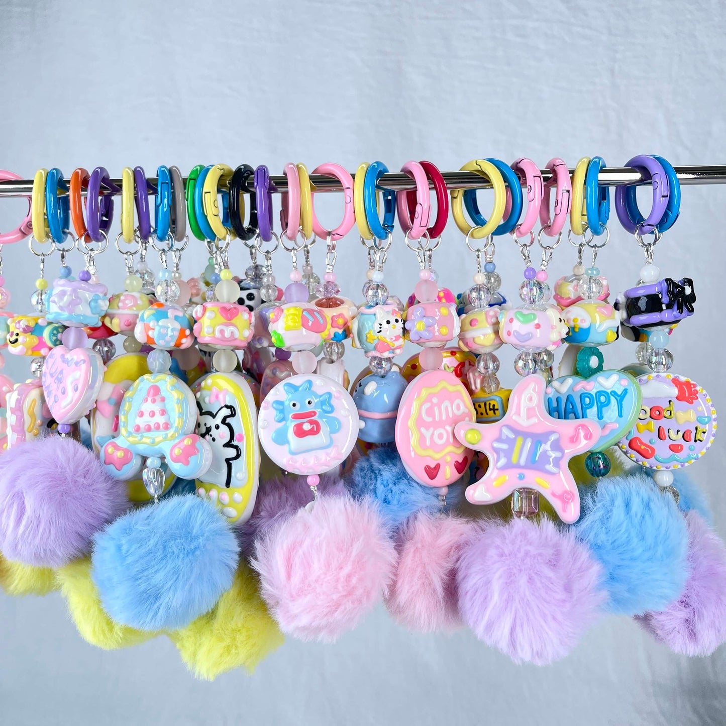 [New Arrival] Kawaii Hand-Painted Cuties Design Handbag Decor/Hanging Decor/Keychain