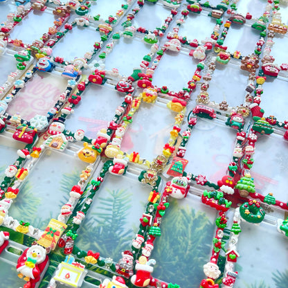 [Christmas 2025] Christmas Theme Cream Gel ID Badge Holder Badge Card Case