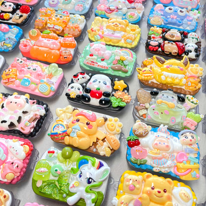 [Holiday Special Batch] Kawaii Animal/Cartoon Based Styles Cream Gel Phone Clips-NO CHAINS INCLUDED