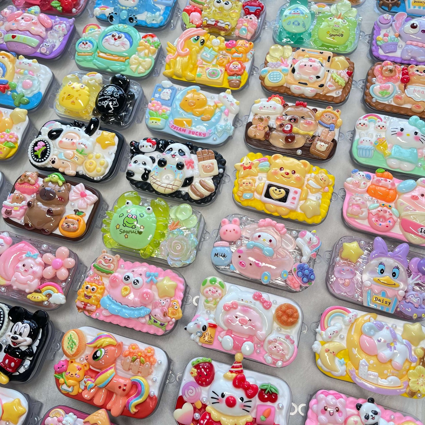 [Holiday Special Batch] Kawaii Animal/Cartoon Based Styles Cream Gel Phone Clips-NO CHAINS INCLUDED