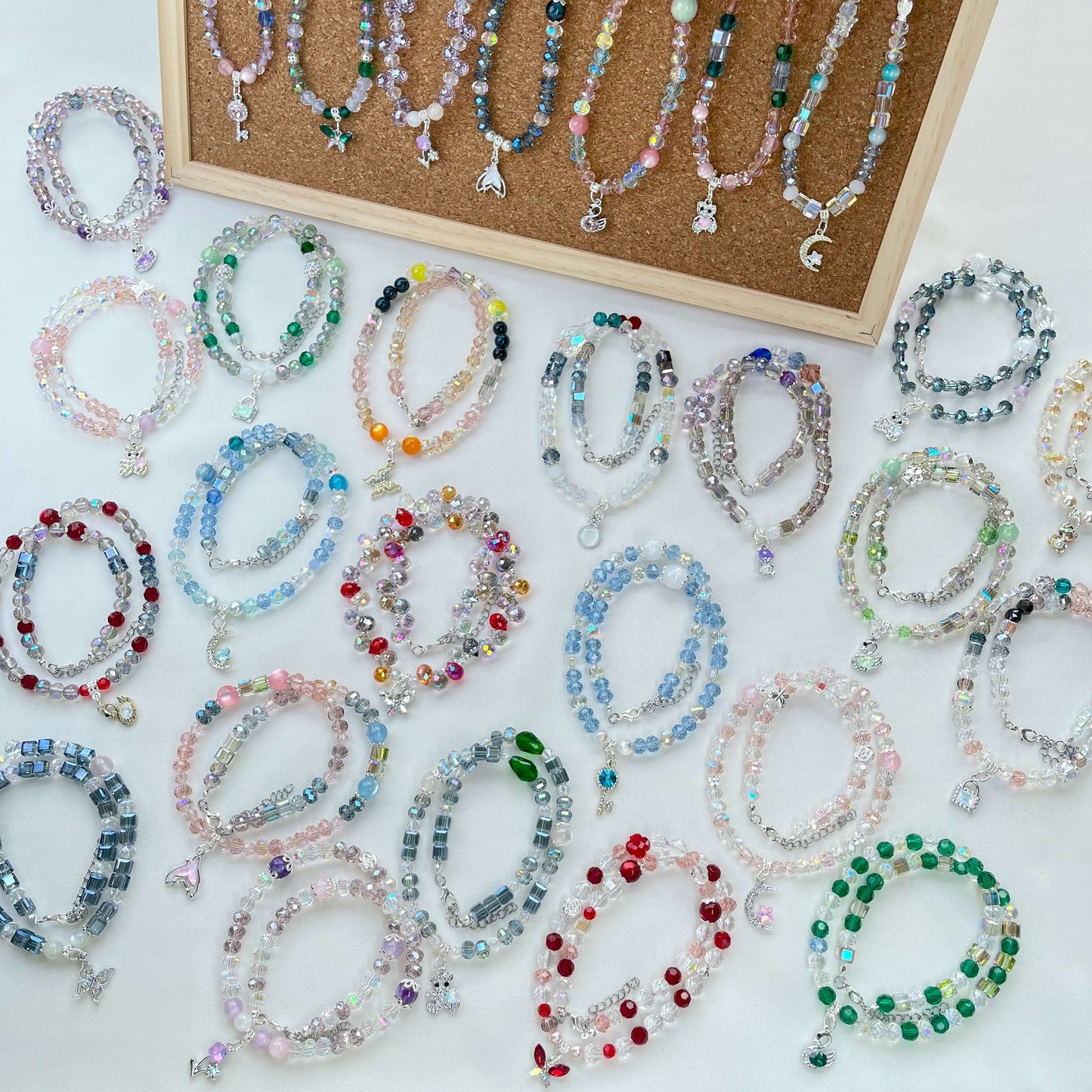 [LIVE EXCLUSIVE] Premium Glittering Crystal Glass Handmade Necklaces