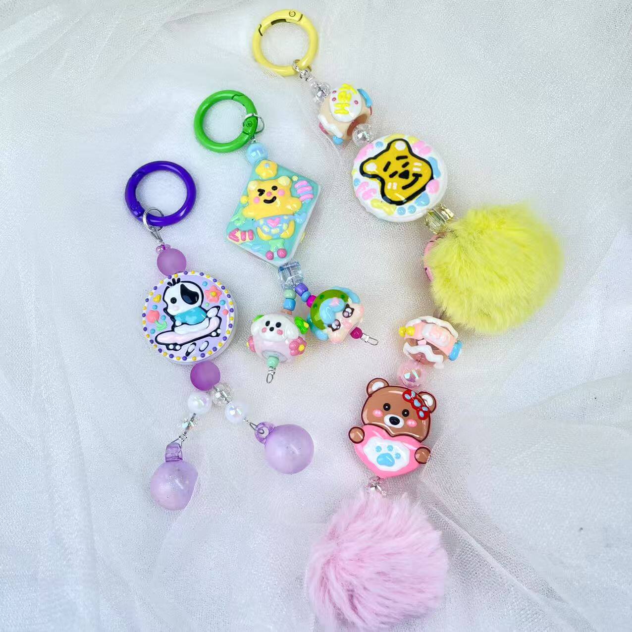 [New Arrival] Kawaii Hand-Painted Cuties Design Handbag Decor/Hanging Decor/Keychain