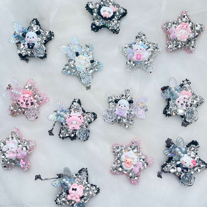 [New Arrivals] Premium Cute Cream Gel and Glittering Hair Clips-SPECIAL LAUNCH OFFER!