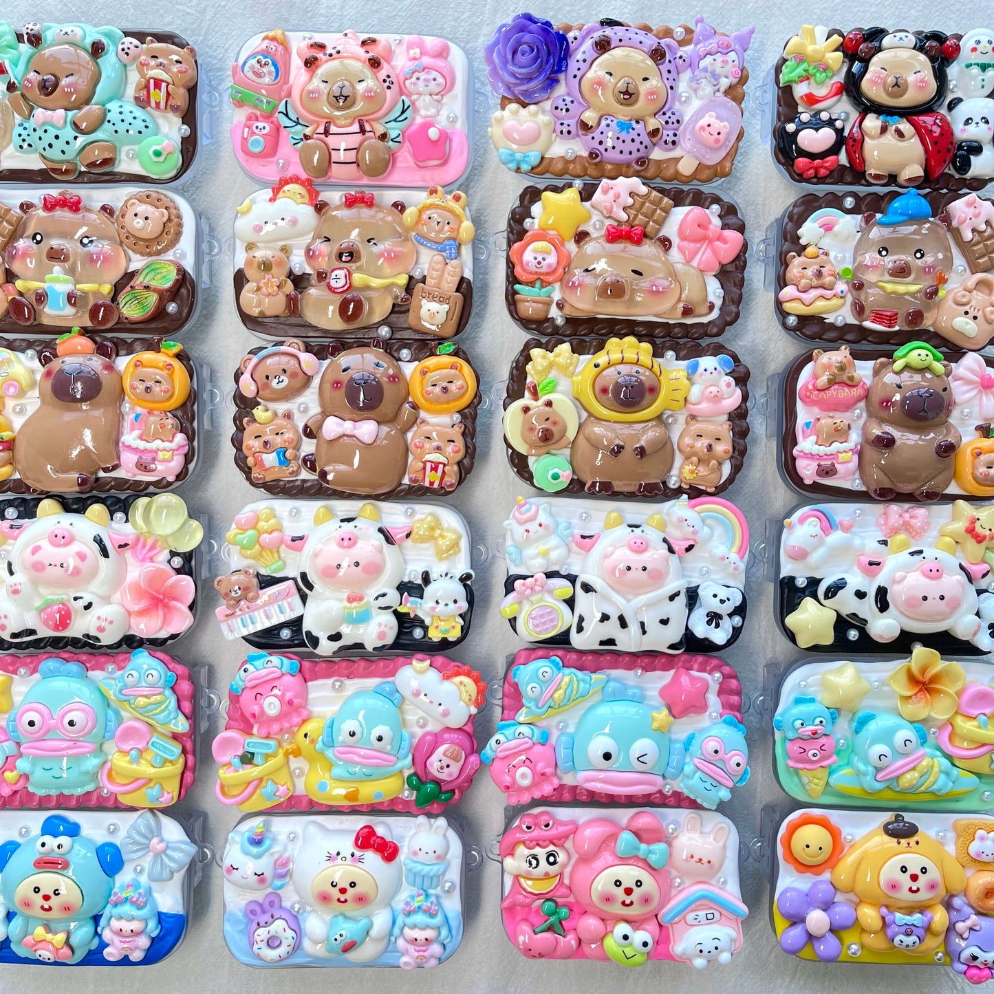 [Holiday Special Batch] Kawaii Animal/Cartoon Based Styles Cream Gel Phone Clips-NO CHAINS INCLUDED