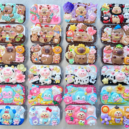 [Holiday Special Batch] Kawaii Animal/Cartoon Based Styles Cream Gel Phone Clips-NO CHAINS INCLUDED