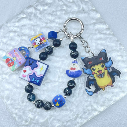 [Holiday Celebration] Premium Handmade Kawaii Decor Glass Beads Phone Decor Keychain-Special Launch Price!