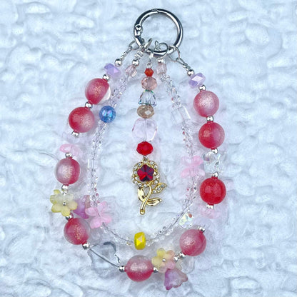 [Anniversary 3-Piece Set] Very Special 3-Piece Color Changing Dry Flower Pendants Glittering Phone Chains Set-Celebration Special Price!-THIS WEEKEND ONLY