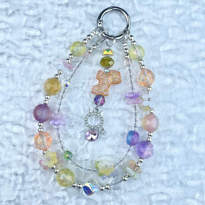 [Anniversary 3-Piece Set] Very Special 3-Piece Color Changing Dry Flower Pendants Glittering Phone Chains Set-Celebration Special Price!-THIS WEEKEND ONLY