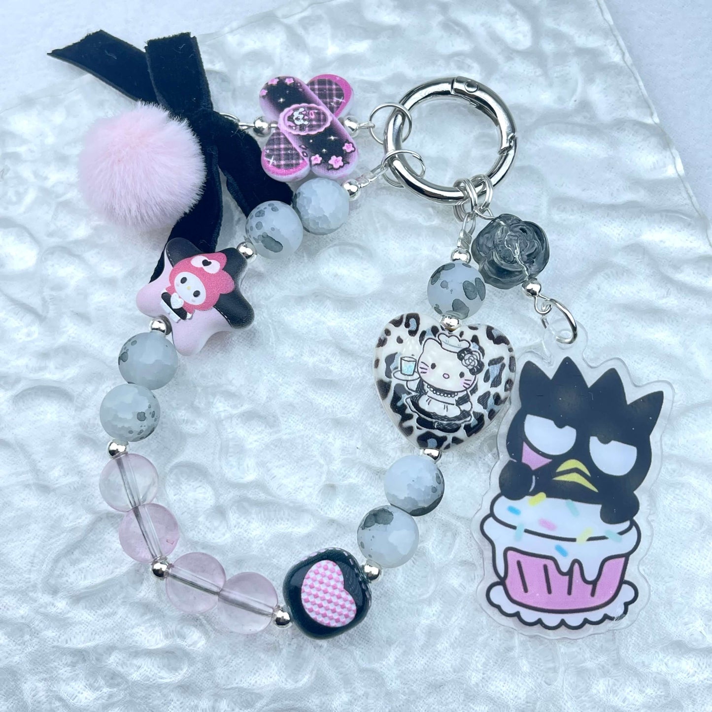 [Holiday Celebration] Premium Handmade Kawaii Decor Glass Beads Phone Decor Keychain-Special Launch Price!