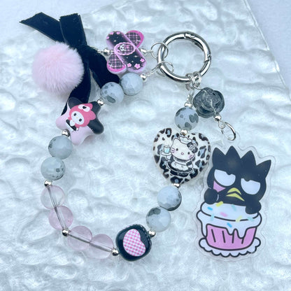 [Holiday Celebration] Premium Handmade Kawaii Decor Glass Beads Phone Decor Keychain-Special Launch Price!