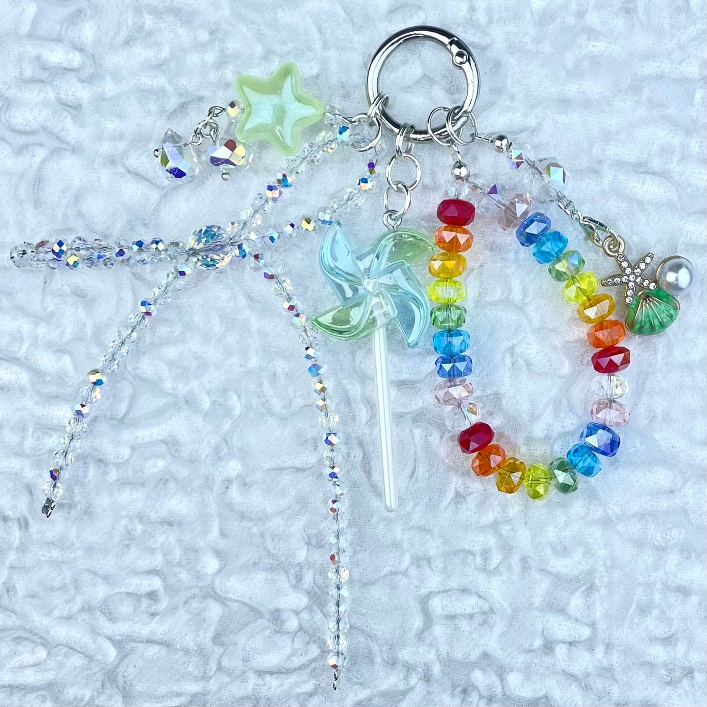 [Anniversary 3-Piece Set] Very Special 3-Piece Color Changing Dry Flower Pendants Glittering Phone Chains Set-Celebration Special Price!-THIS WEEKEND ONLY