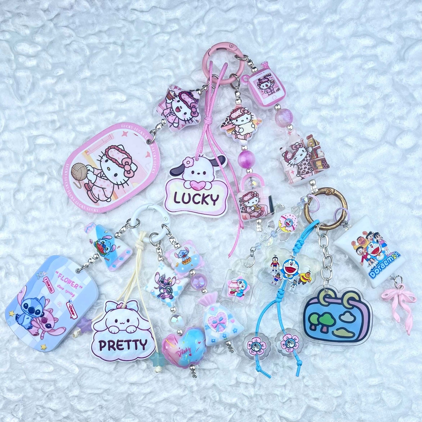 [Anniversary Celebration] Special Batch Set Decor Beads and Acrylic Pads Phone Decor Keychains-Celebration Special Price!-THIS WEEKEND ONLY