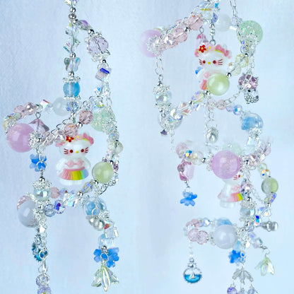 [Holiday Celebration] Premium Glittering Beads and Kawaii Cute Handmade Layered Hanging Decor-Special Launch Price!