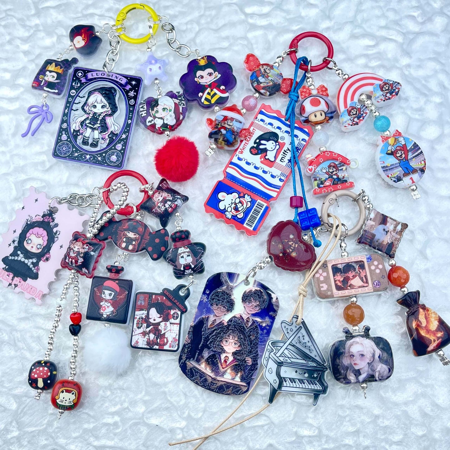 [Anniversary Celebration] Special Batch Set Decor Beads and Acrylic Pads Phone Decor Keychains-Celebration Special Price!-THIS WEEKEND ONLY