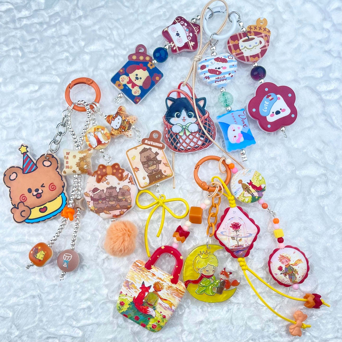 [Anniversary Celebration] Special Batch Set Decor Beads and Acrylic Pads Phone Decor Keychains-Celebration Special Price!-THIS WEEKEND ONLY