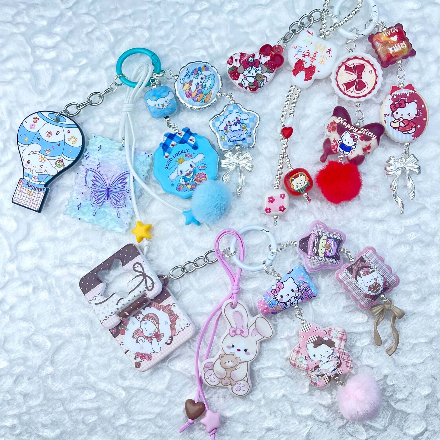 [Anniversary Celebration] Special Batch Set Decor Beads and Acrylic Pads Phone Decor Keychains-Celebration Special Price!-THIS WEEKEND ONLY