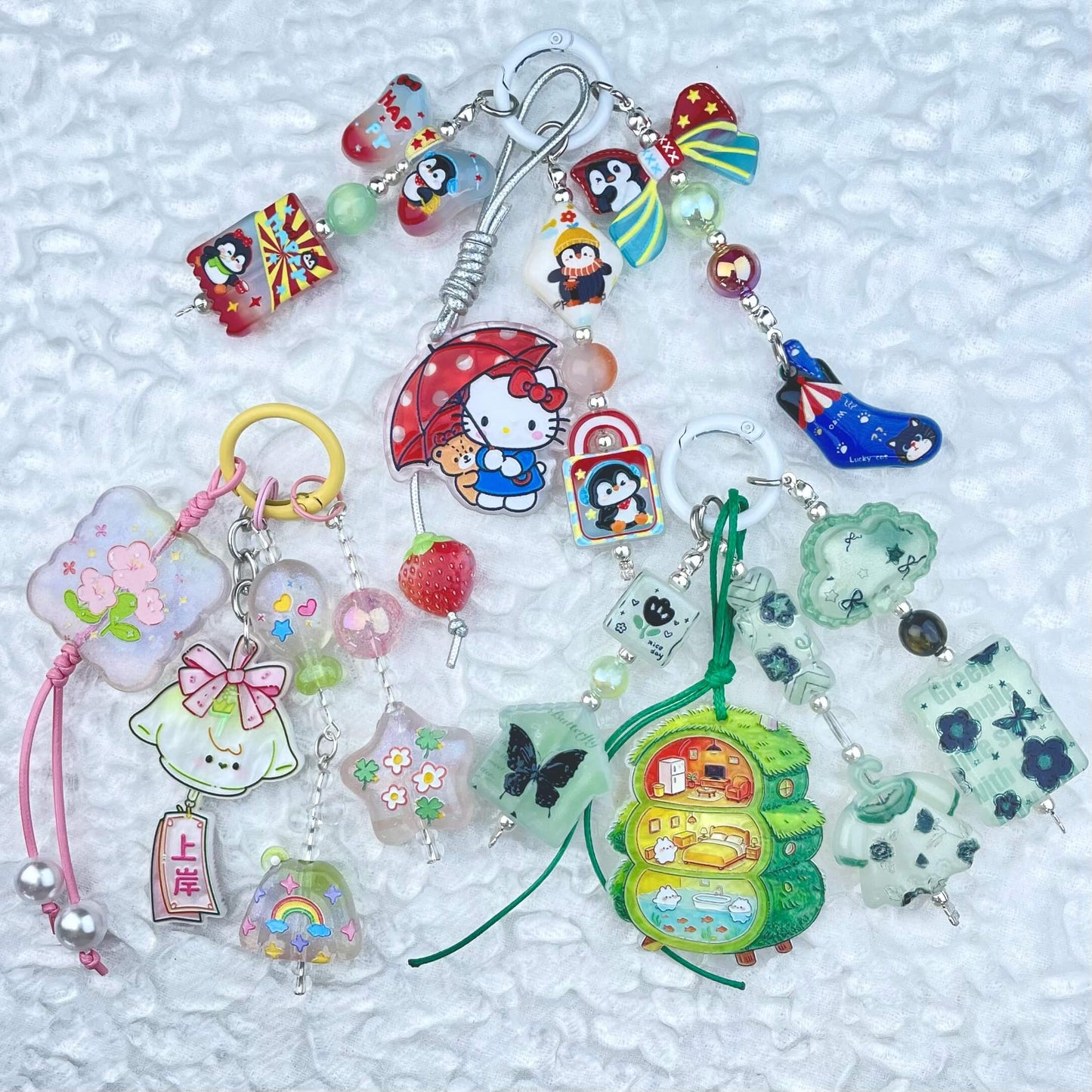 [Anniversary Celebration] Special Batch Set Decor Beads and Acrylic Pads Phone Decor Keychains-Celebration Special Price!-THIS WEEKEND ONLY