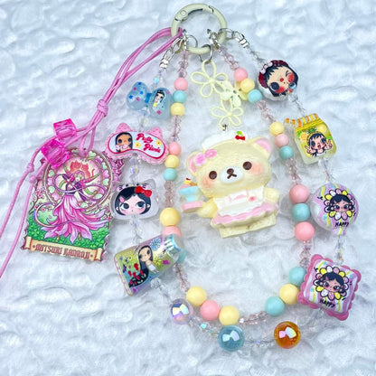 [New Batch] Kawaii Double Chains Cutie Plus Acrylic Pad Phone Chains