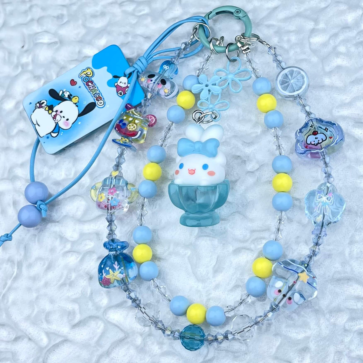 [New Batch] Kawaii Double Chains Cutie Plus Acrylic Pad Phone Chains