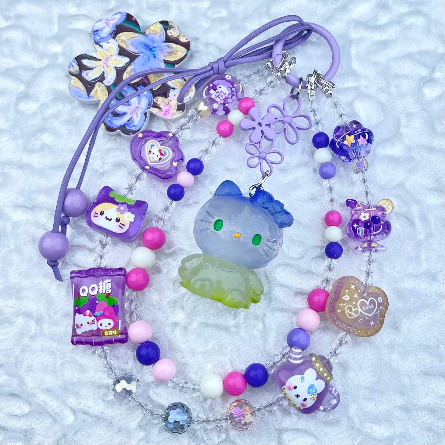 [New Batch] Kawaii Double Chains Cutie Plus Acrylic Pad Phone Chains