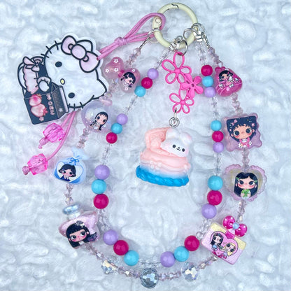 [New Batch] Kawaii Double Chains Cutie Plus Acrylic Pad Phone Chains