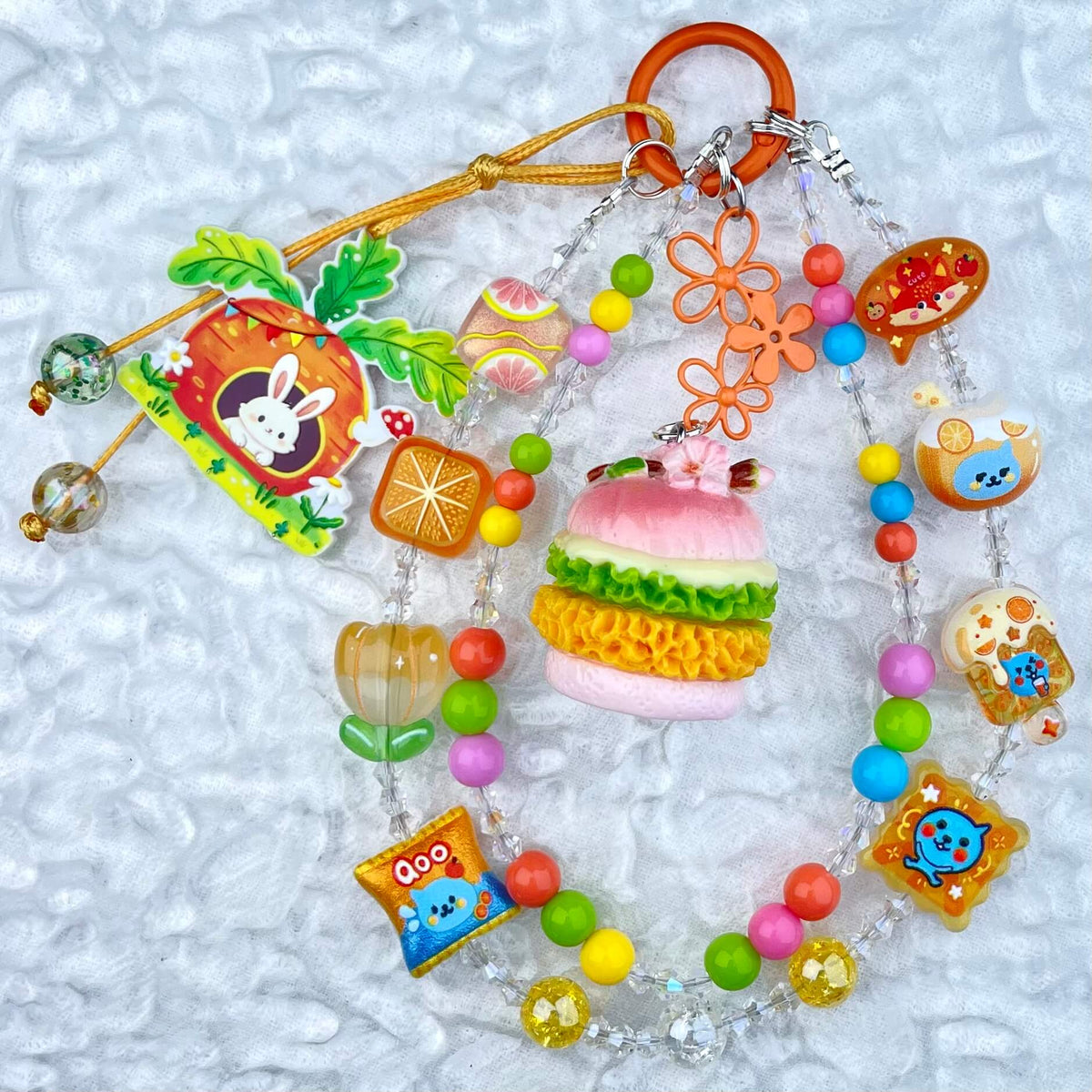 [New Batch] Kawaii Double Chains Cutie Plus Acrylic Pad Phone Chains